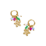 Stainless Steel Drop Earrings Flower Casual Daily Romantic Series Women's jewelry