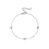 Bracelet with filled hearts