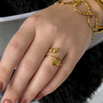 Stainless Steel Minimalist Rings Heart Casual Daily Simple Series Women's jewelry