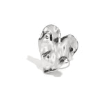 Large heart statement texture ring