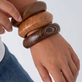 Wood Bangles Irregular Shape Simple Daily Simple Series Women's jewelry