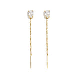 Stainless Steel Dangle Earrings Chain Elegant Daily Simple Series Women's jewelry