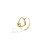 Stainless Steel Statement Rings Heart Casual Daily Simple Series Women's jewelry
