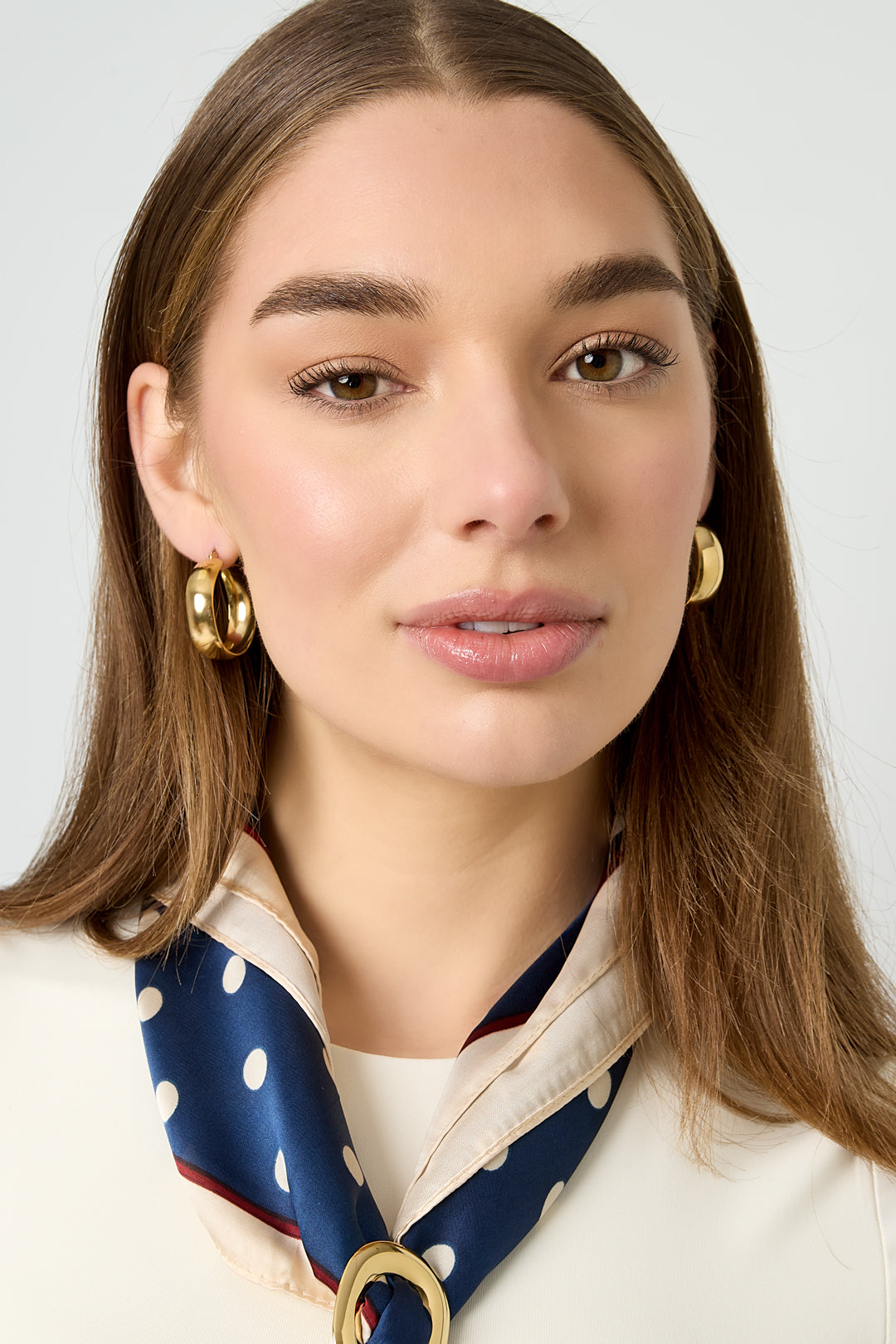 Stainless Steel Hoop Earrings circle Casual Daily Simple Series Women's jewelry