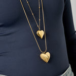 Stainless Steel Long Necklaces Heart Casual Daily Simple Series Women's jewelry