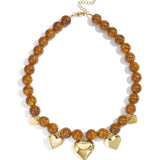 Acrylic Beaded Necklaces Heart Casual Daily Ethnic Series Women's jewelry