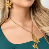 Stainless Steel Pendant necklaces Flower Casual Daily Simple Series Women's jewelry