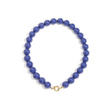 Necklace with large beads and front closure-15mm