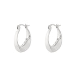 Curve hoop earrings