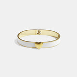 Bracelet in various colors with heart detail - 0.9 cm