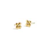 Clover earrings with stone