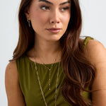 Y-line necklace with filled hearts
