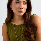 Y-line necklace with filled hearts