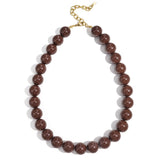 Necklace with large beads