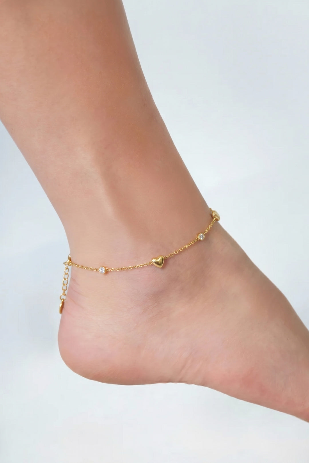 Stainless Steel Anklets Heart Simple Daily Simple Series Women's jewelry
