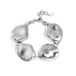 Necklace with rustic asymmetrical beads