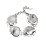Necklace with rustic asymmetrical beads