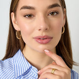 Stainless Steel Hoop Earrings circle Casual Daily Simple Series Women's jewelry