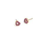Decorated heart-shaped buttons
