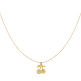 Glitter cherry necklace