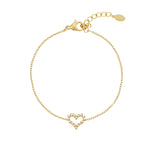 Rhinestones heart Bracelet