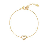 Rhinestones heart Bracelet