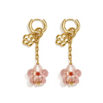 Stainless Steel Dangle Earrings Flower Vacation Daily Romantic Series Women's jewelry