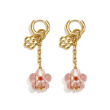Stainless Steel Dangle Earrings Flower Vacation Daily Romantic Series Women's jewelry