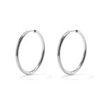 stainless steel earrings hoops small