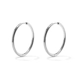 stainless steel earrings hoops small