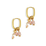earring with black beads