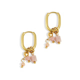 earring with black beads