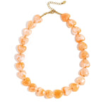 Necklace with heart-shaped beads