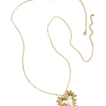 Statement heart necklace