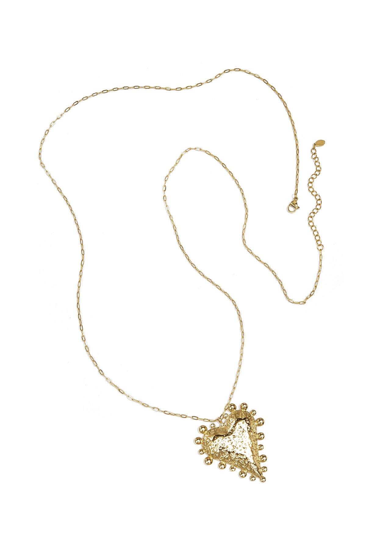 Statement heart necklace