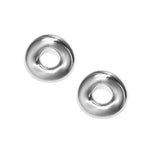 Statement earrings in a donut shape