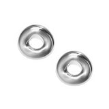 Statement earrings in a donut shape