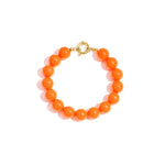 Bracelet with medium beads and front clasp-12mm
