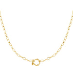 Golden knot necklace