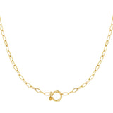 Golden knot necklace