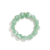 Beaded bracelet with large heart beads