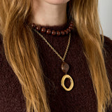 Stainless Steel Pendant necklaces Circle Casual Daily Simple Series Women's jewelry