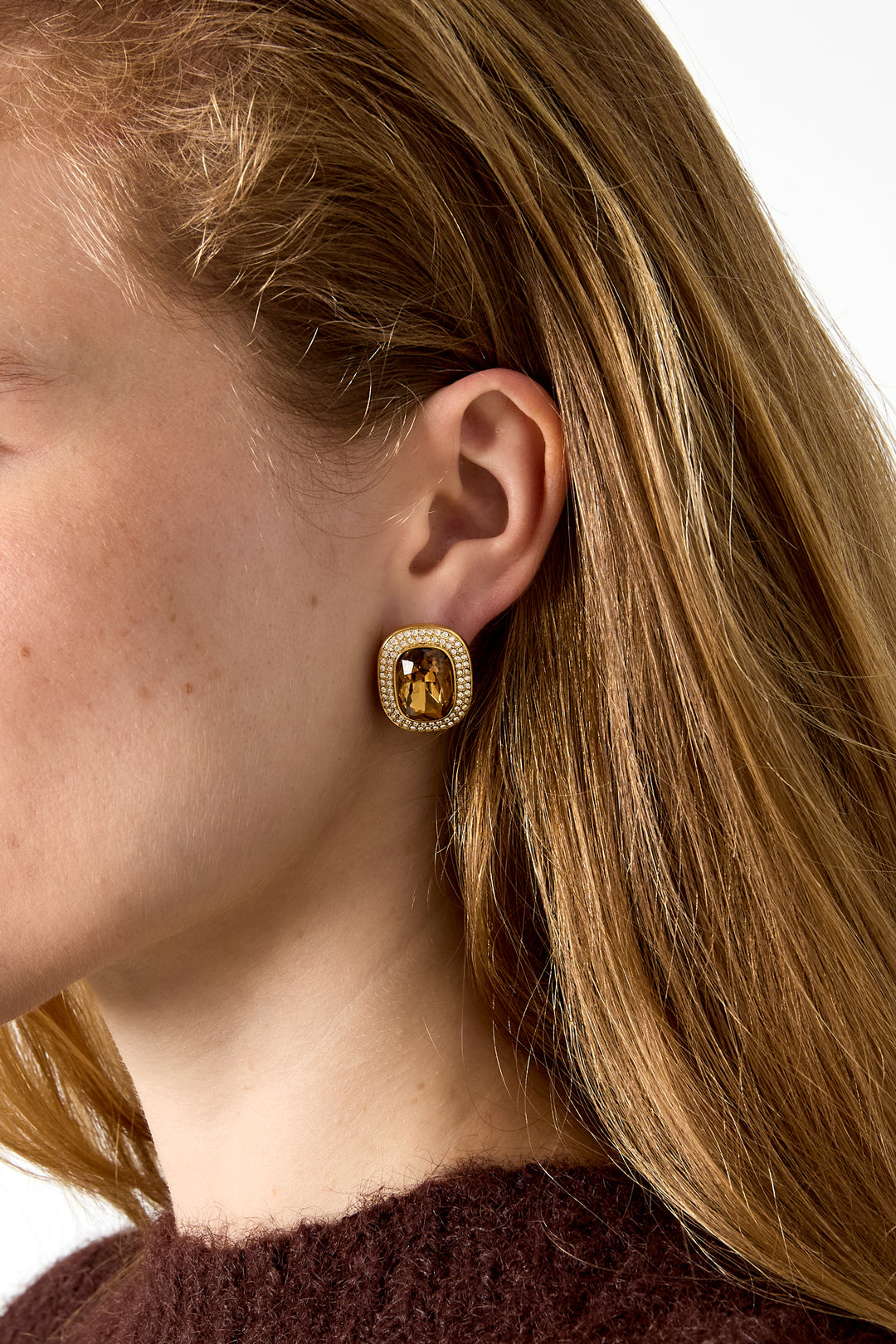 Stainless Steel Stud Earrings Geometric Shape Elegant Daily Luxurious Series Women's jewelry