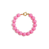Bracelet with medium beads and front clasp-12mm