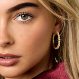 Copper Hoop Earrings Geometric Elegant Christmas Luxurious Series Women's jewelry