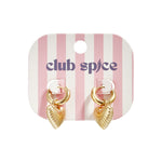 Earrings with radiant heart