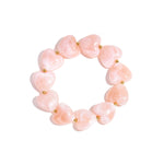 Bracelet with heart-shaped beads