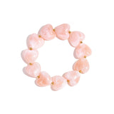 Bracelet with heart-shaped beads