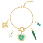 Green heart DIY bracelet