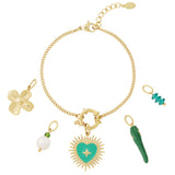 Green heart DIY bracelet
